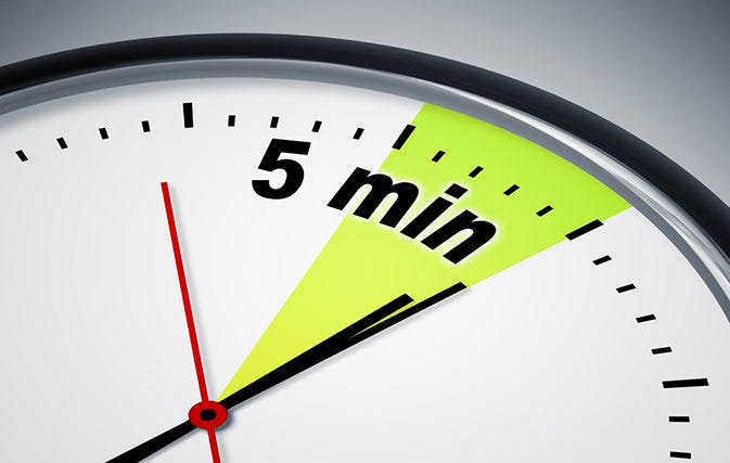  5 minute Rules What Can You Do If You Have 5 Minutes By Aayu 