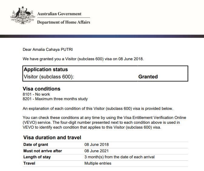 How to apply for an Australia Visitor Visa (Visitor 600) | by Amalia Cahaya  Putri | Medium