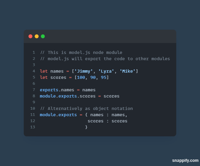 How we can create Node.js Modules which exports and imports data!! | by ...