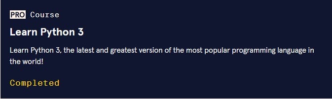 ‘Learn Python 3' course on Codecademy — My rating, review and thoughts ...