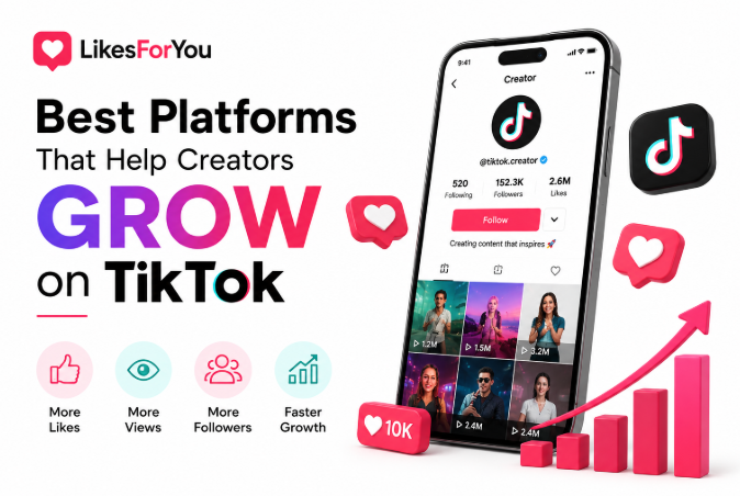 LikesForYou: Best Platforms That Help Creators Grow on TikTok (2026 Guide)