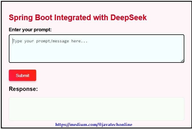 How To Integrate DeepSeek with Spring Boot using Spring AI: A Step-by ...