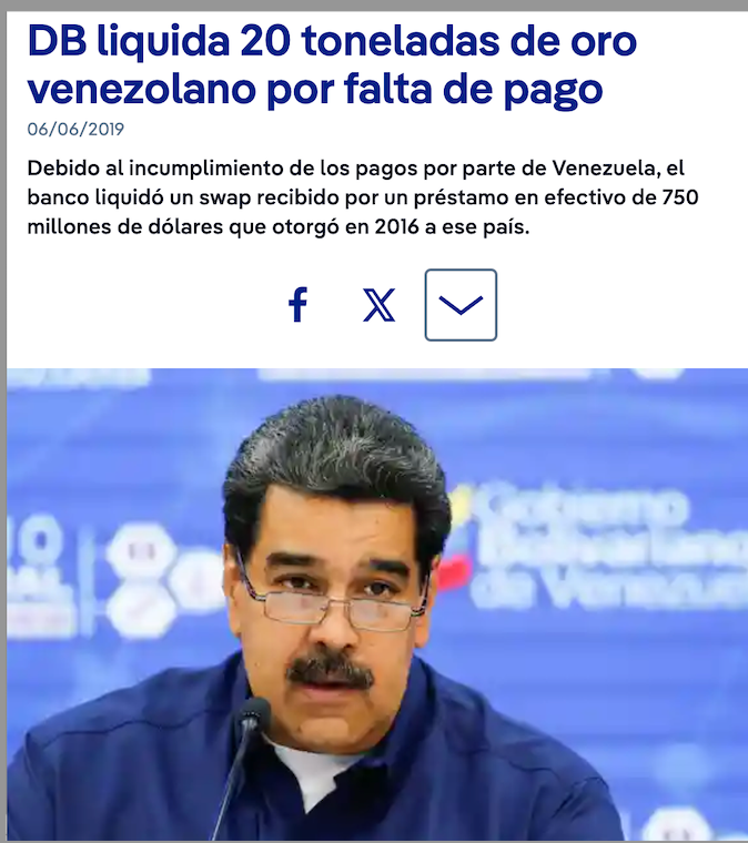 Banco Alemán nos roba 3.000 millones de dólares.
