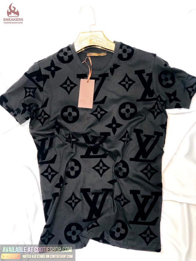 NEW Louis Vuitton Brown Mix Grey Luxury Brand T-Shirt And Pants