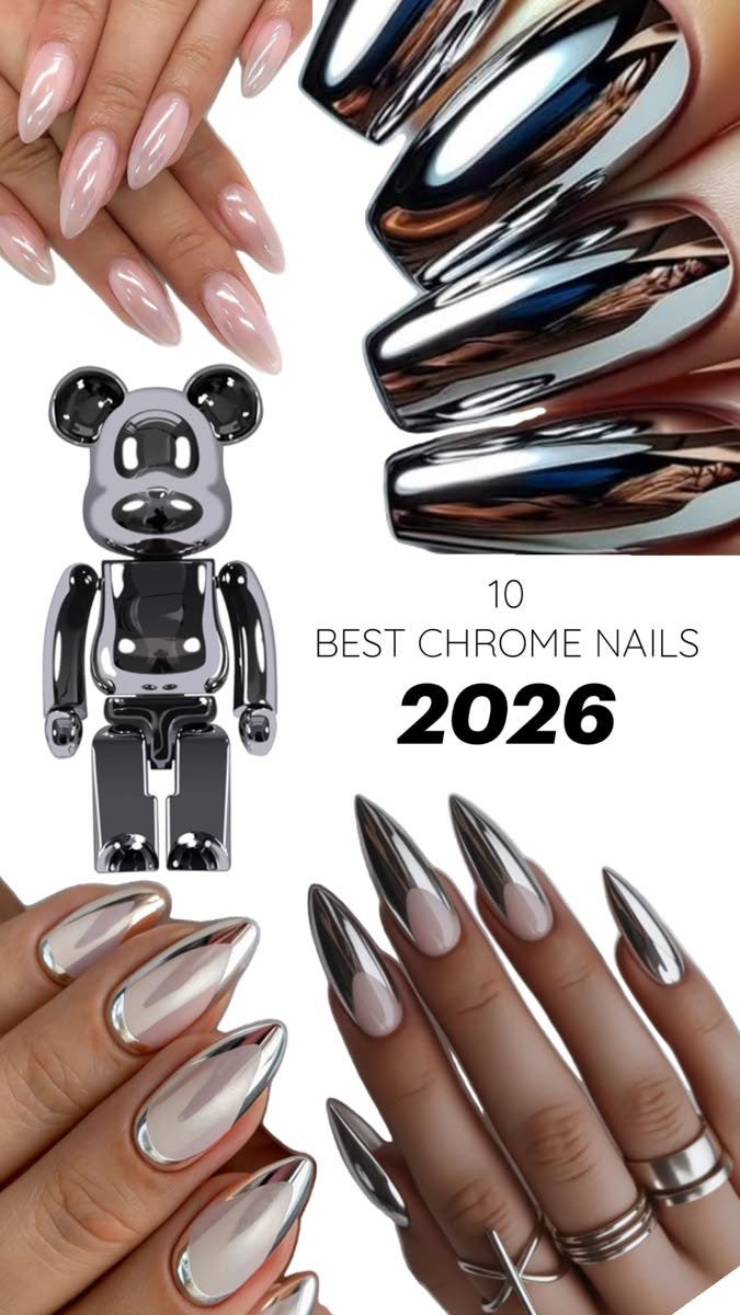 10 Best Chrome Nails Ideas 2026