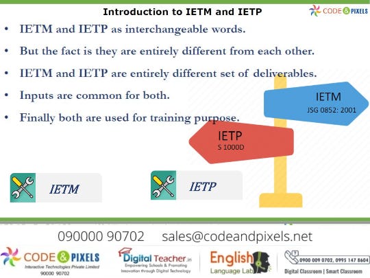 Introduction: IETP and IETM