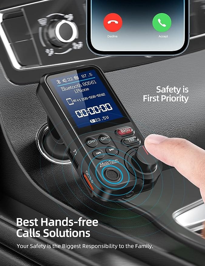 Nulaxy FM Bluetooth Transmitter for Car The Ultimate Driving Companion