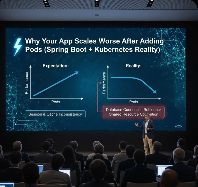 Why Your App Scales Worse After Adding Pods (Spring Boot + Kubernetes Reality)