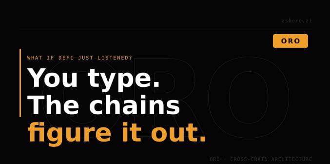 ORO’s Cross-Chain Architecture: The Intent-Driven DeFi Super App