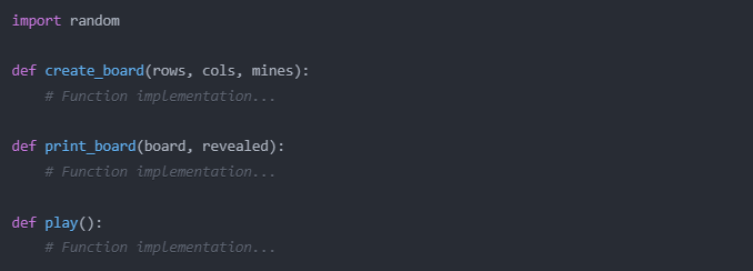 Mastering Python: Building a Minesweeper Game from Scratch | by Stefano ...