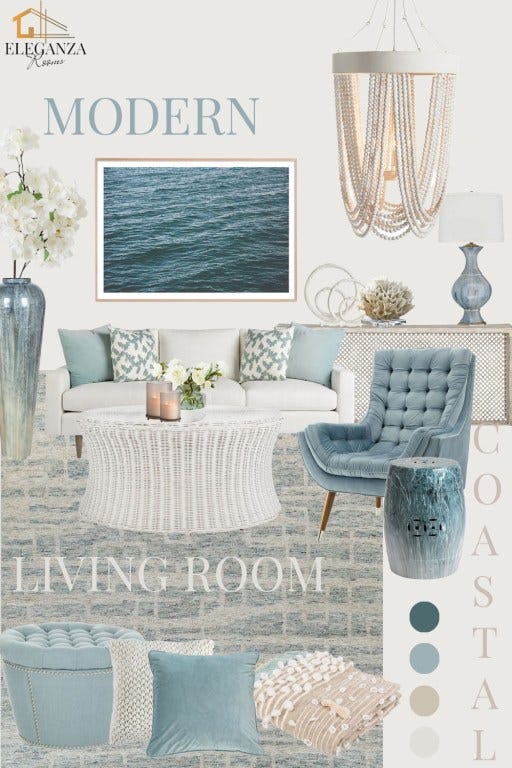 Transform Your Space with Coastal Living Room Furniture and Beach Decor, by Atie Saado