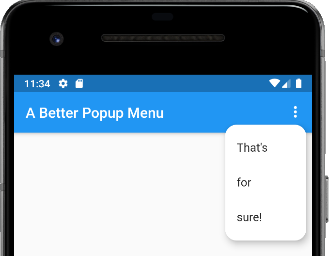 Popup Menu