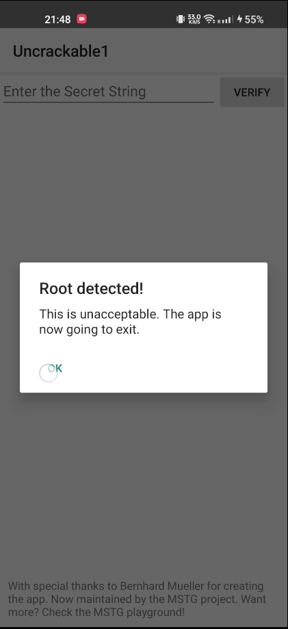 Uncrackable — Level 1 | OWASP