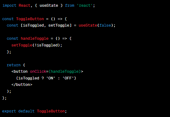 React toggle button deals