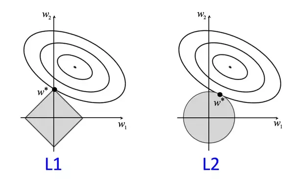 Understanding L1 and L2 regularization with analytical and probabilistic views