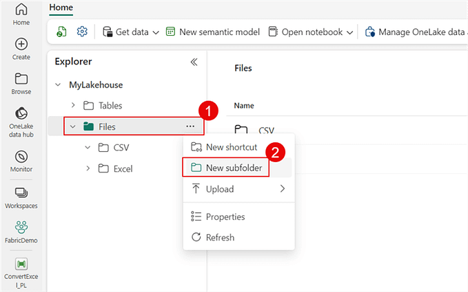 How to convert Excel Workbooks to CSV with Microsoft Fabric