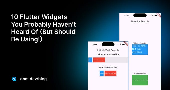 10 Flutter Widgets Probably Haven’t Heard Of (But Should Be Using!)