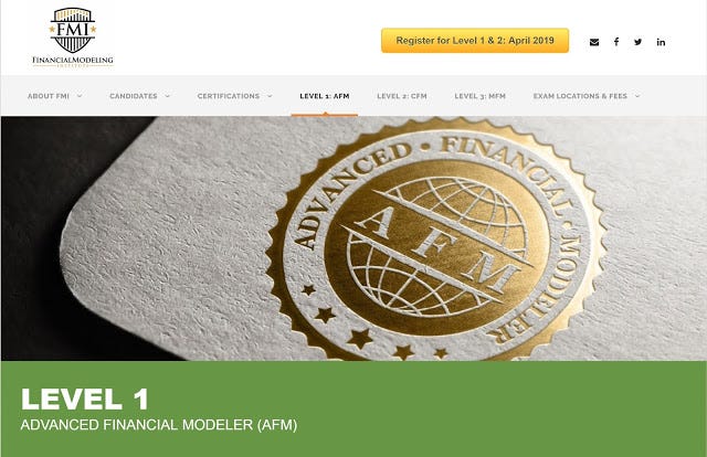 How I Prepared For And Passed FMI Advanced Financial Modeler (AFM) Certification Exam