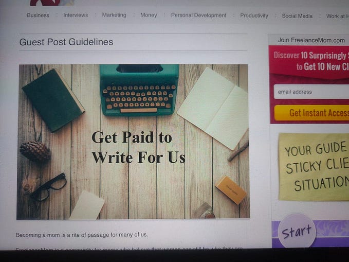 Start Writing & Get Paid Here