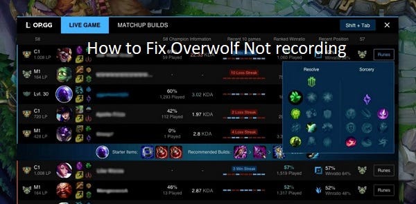 How to Fix Overwolf Not recording | by lily johnsol | Medium