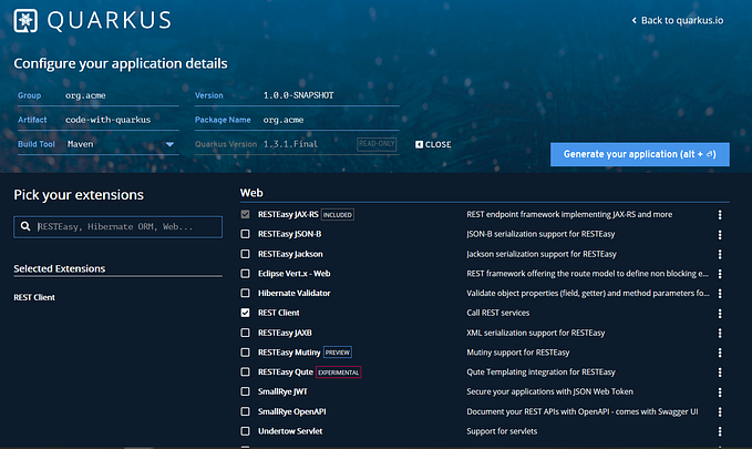 Interacting with REST APIs in Quarkus