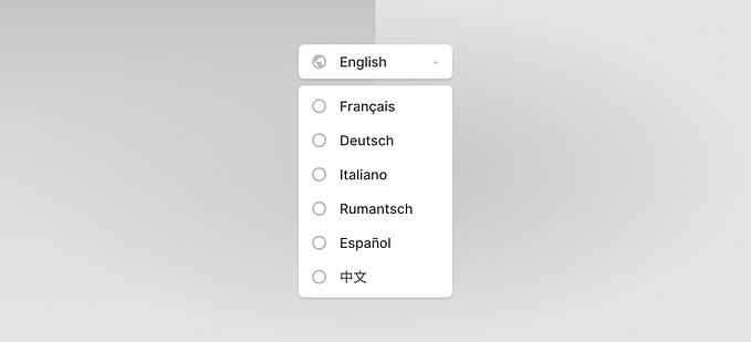 My take on language selectors