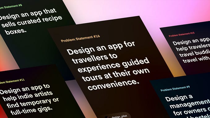 15+ Realistic Problem Statements for your next Product Design Case Study!