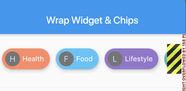 Wrap Widget & Chip Widgets in Flutter