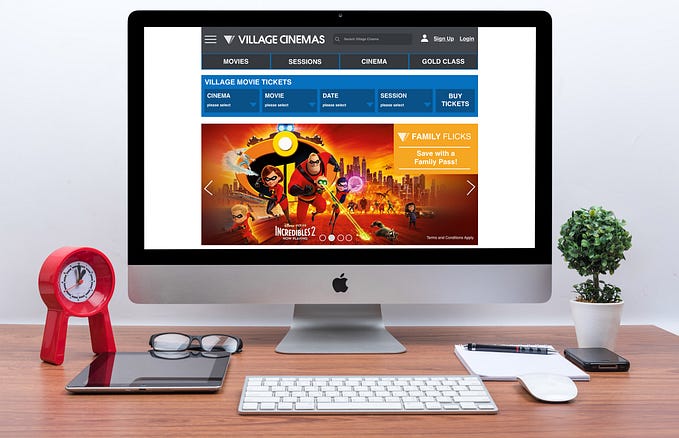 Village Cinemas website redesign — a UX case study