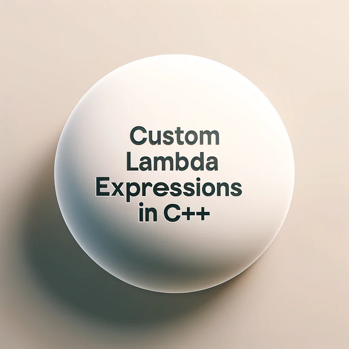 Custom Lambda Expressions in C++