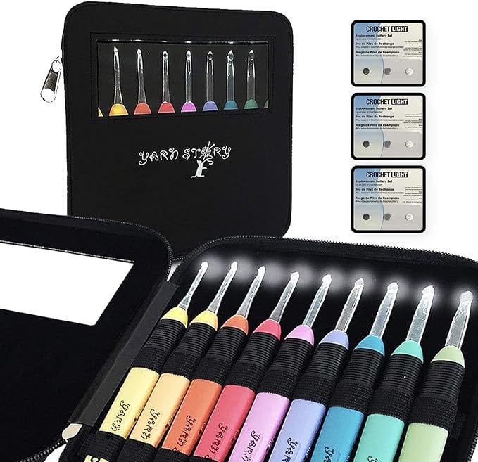 Best Light Up Crochet Hooks From Amazon by Harriet's Crochet Dec