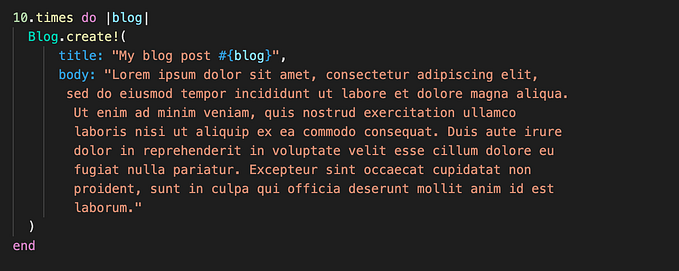 Creating A Seed File In Rails