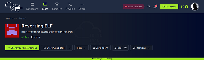 THM-Reversing ELF-Writeup