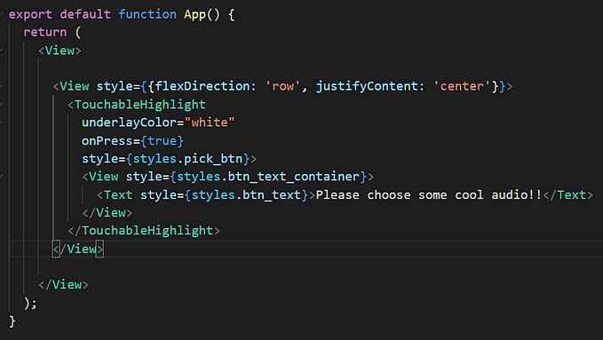 Import a sound and play it using Audio expo-av