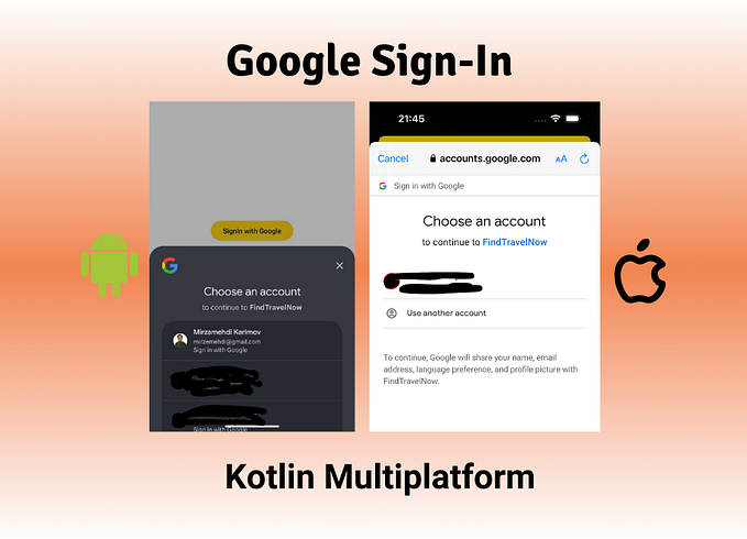 Integrating Google Sign-In into Kotlin Multiplatform