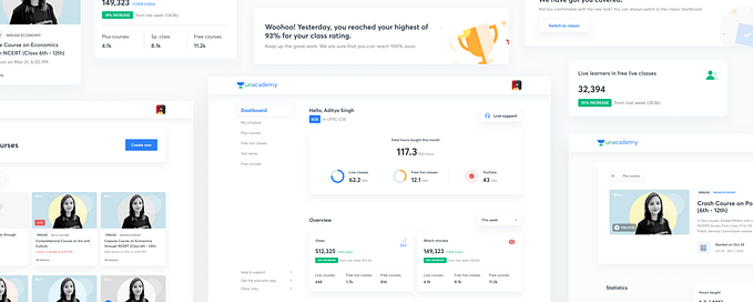 Redesigning Unacademy’s Internal Educator Dashboard — UI/UX Case Study