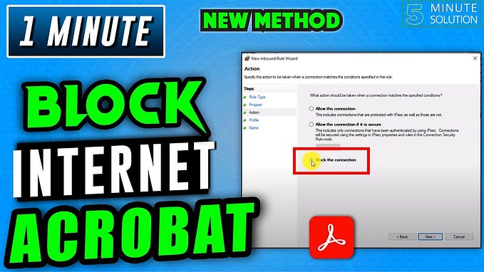 Block Adobe Acrobat Internet Connection