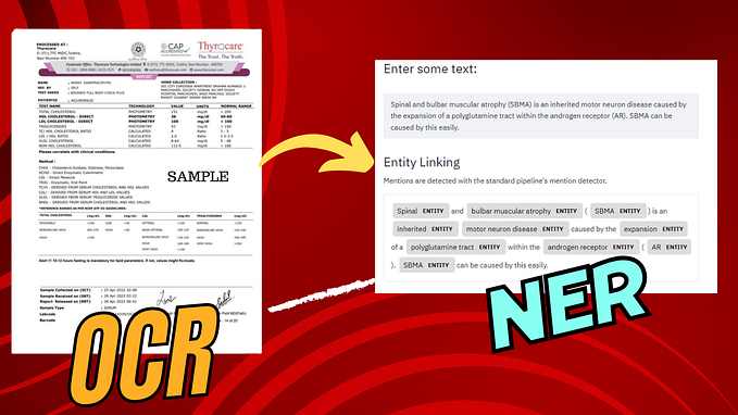 Processing medical documents using PyTesseract and Spacy