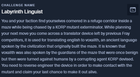 Hack The Box — Web Challenge: Labyrinth Linguist