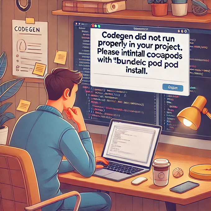 Title: ❌ Solving the “Codegen did not run properly” Error in React Native Projects