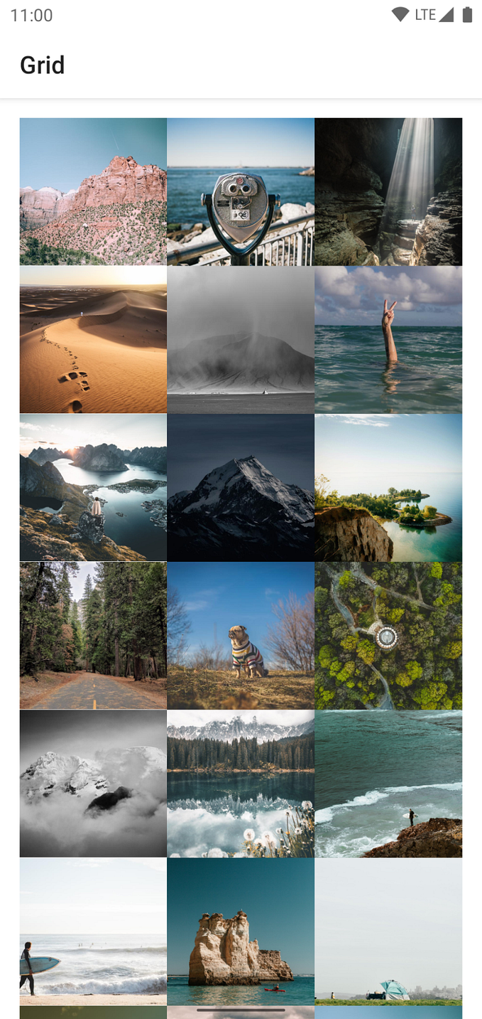 Dynamic Lazy Grids in Jetpack Compose: Vertical, Horizontal, and Staggered Grids