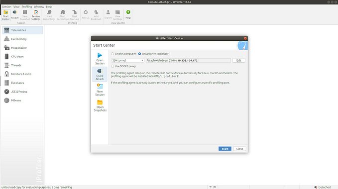 how to use jProfiler