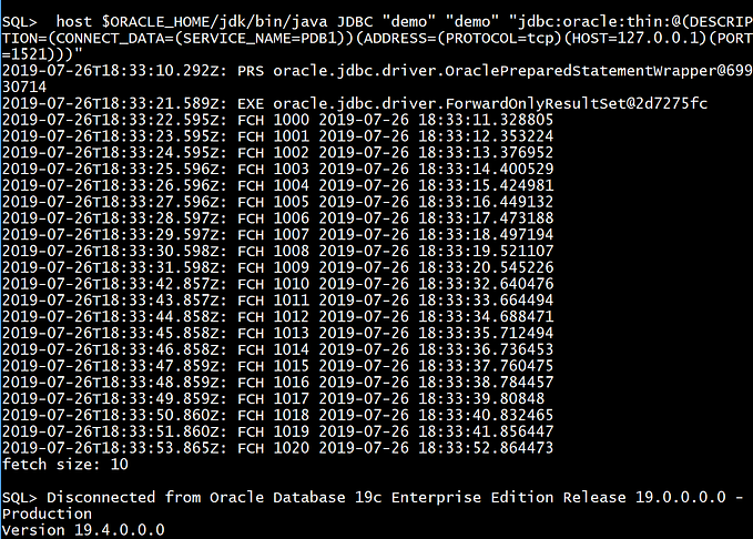 Oracle & Postgres JDBC Fetch Size