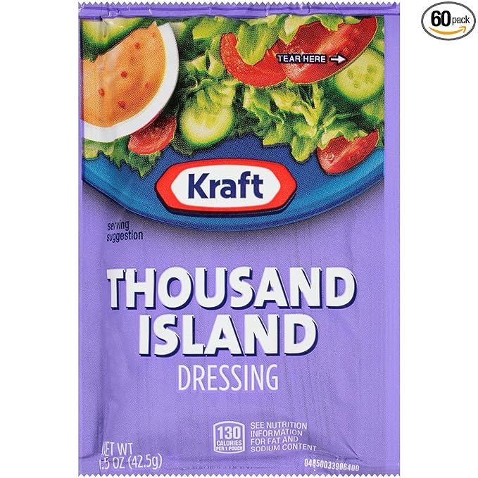 Kraft Thousand Island Salad Dressing Packets — Elevate Your Salad