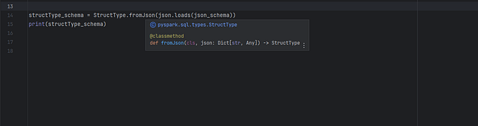 How to create StructType schema from JSON schema | PySpark