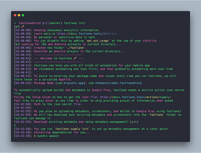 Automating the Android Build and Release Process using Fastlane -Part I