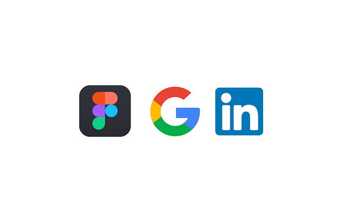 Company logos for Figma, Google and LinkedIn