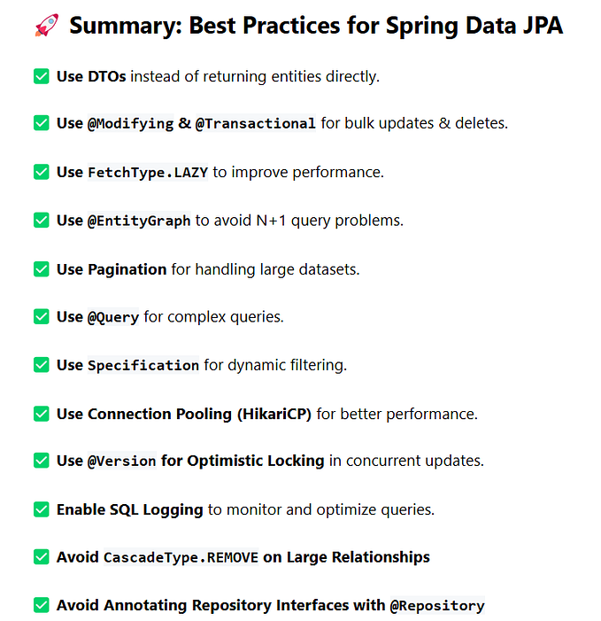 Best Practices for Spring Data JPA — The ULTIMATE Guide