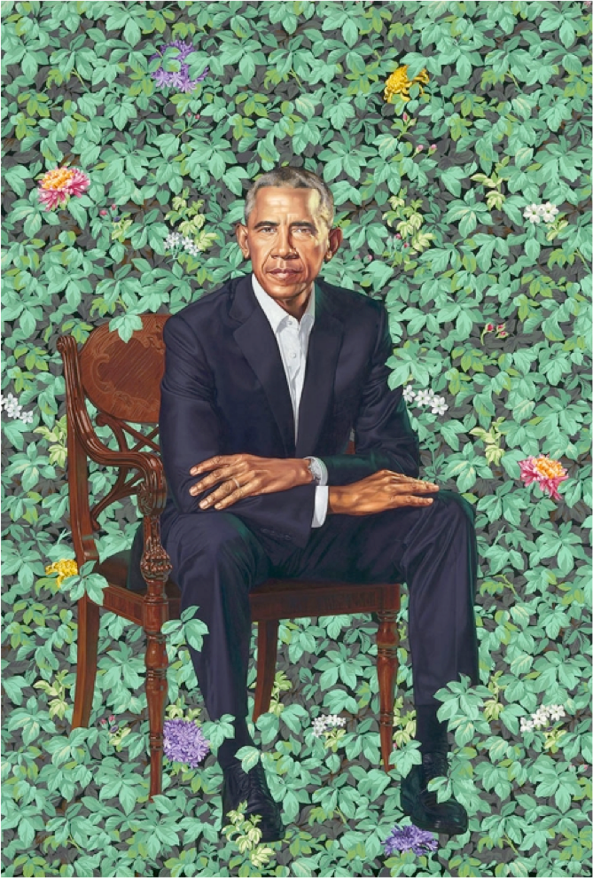 What I see when I look at Kehinde Wiley’s Obama portrait