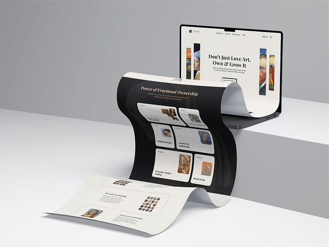 Case study: Redesigning Fractiv’s website to make art ownership a breeze